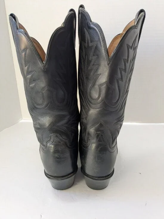 Ariat Heritage R Toe Western Boots Black Leather Women’s 7B Style 15701 Cowboy - Picture 4 of 16